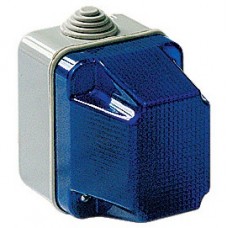 Φάρος Τοίχου Μπλε με ντουί Ε14 Στεγανός IP55 EC320B